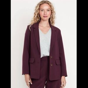 Old Navy Women's Burgundy Blazer